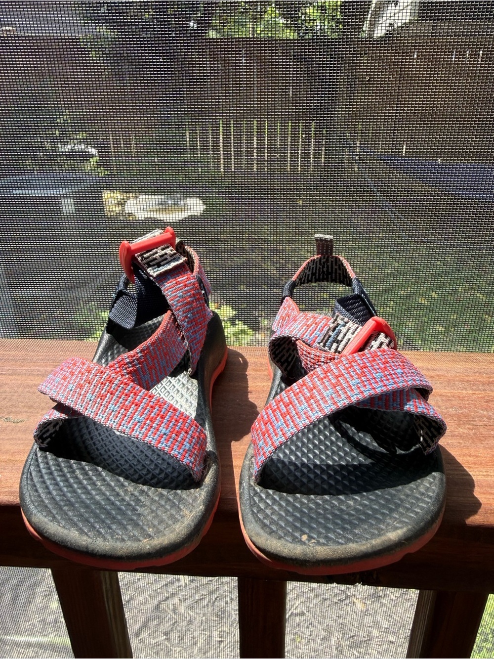 Kids’ Chacos | Red & Blue | Size 10